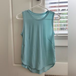 Light blue lululemon uv protection tank top